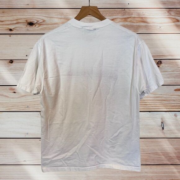 Vintage Big Cedar Lodge Shirt Mens Large White Embroidered Graphic Made in USA - Picture 2 of 8